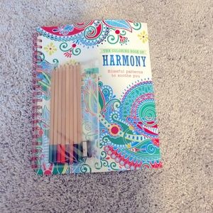 3 for $25✨NWT✨Coloring book with colored pencils